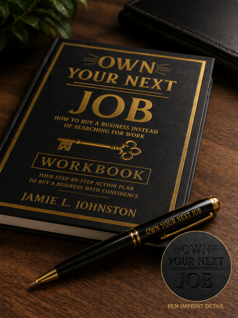 Book titled "Own Your Next Job" by Jamie Johnston